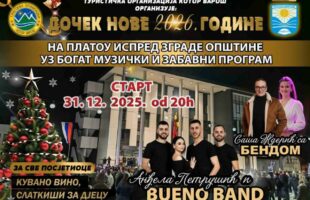 Дочек Нове године на платоу испред Општинске управе